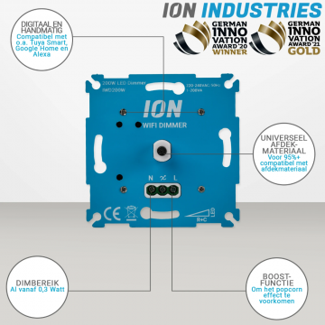 ION industries universele LED dimmer WIFI 200W (90400020)