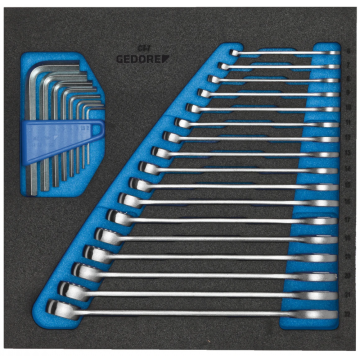 GEDORE ring steeksleutelset in 2/3 CT module 25-delig (1500 CT2-7)
