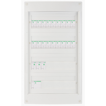 Schneider voorbedrade zekeringkast 72 modules 3 fase