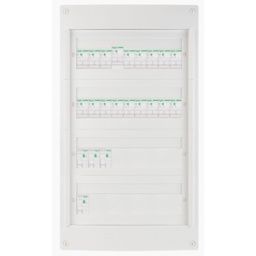 Schneider voorbedrade zekeringkast 72 modules 1 fase