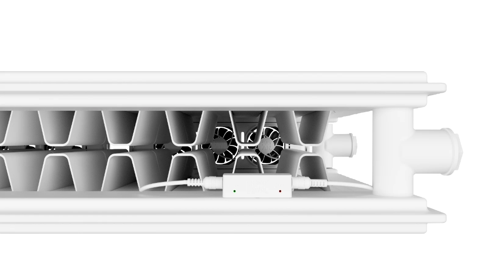 Miniatuur van Heatfan radiator ventilator 4-voudig wit - set 1 stuk (56134)