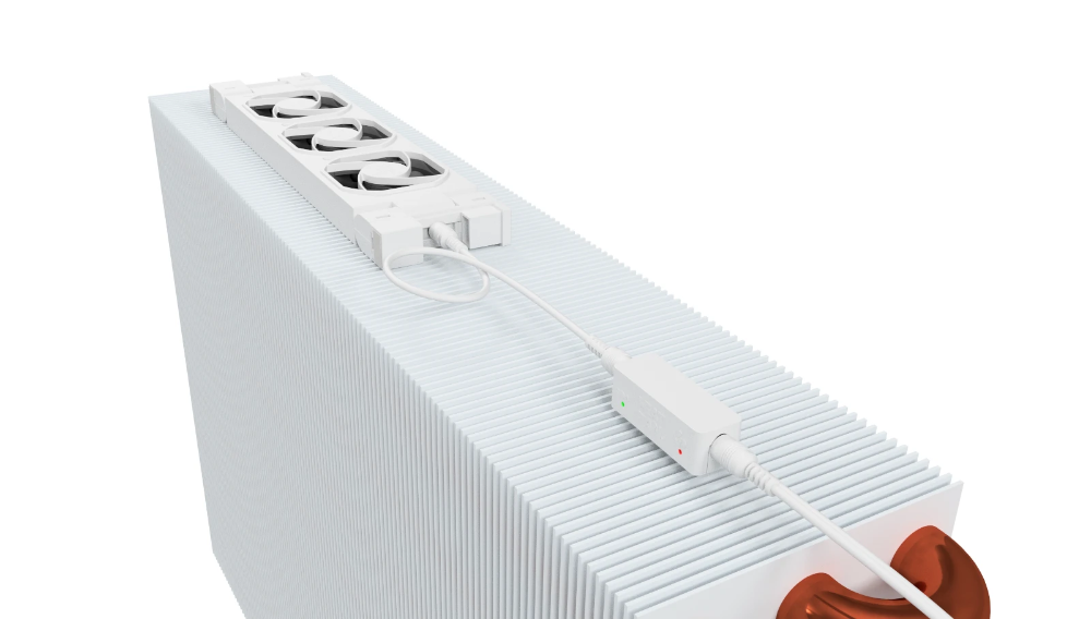 Miniatuur van Heatfan radiator ventilator 4-voudig wit - set 2 stuk (56141)