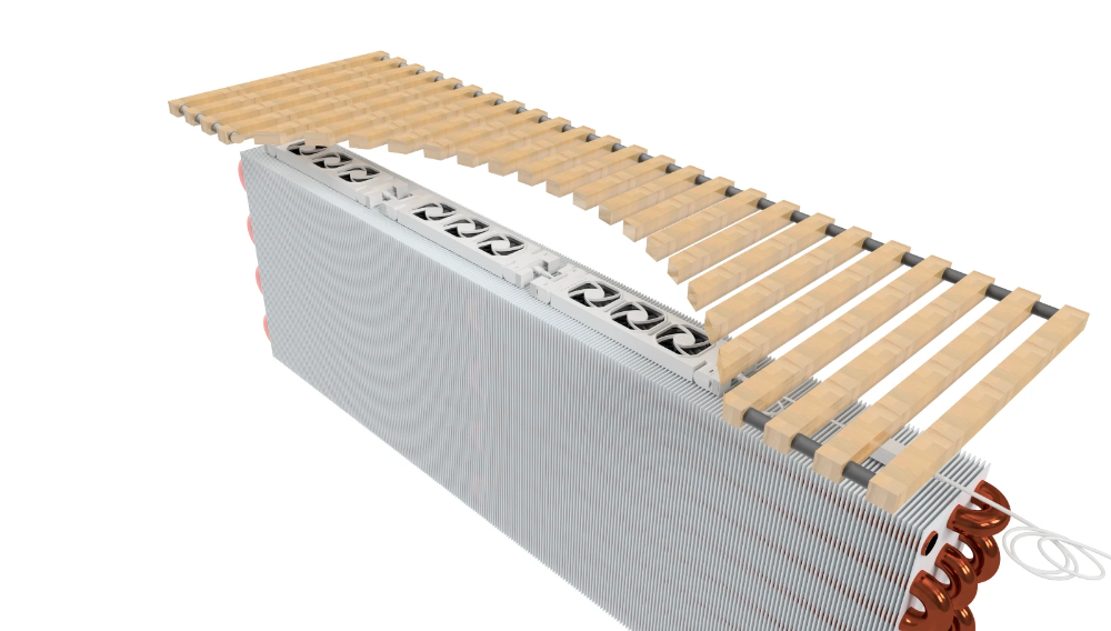 Miniatuur van Heatfan radiator ventilator uitbreiding 5-voudig wit - per stuk (56004)