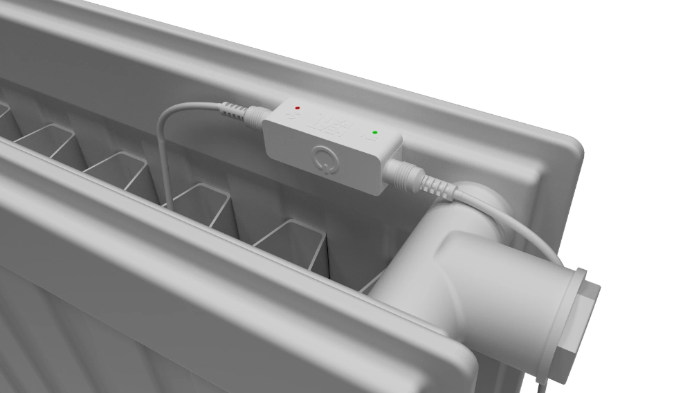 Miniatuur van Heatfan radiator ventilator 4-voudig wit - set 1 stuk (56134)