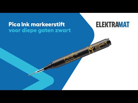 Miniatuur van Pica Ink markeerstift voor diepe gaten zwart (PI15046)