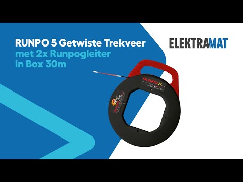 Miniatuur van Runpotec RUNPO 5 Getwiste Trekveer met 2x Runpogleiter in Box 30m (10014)