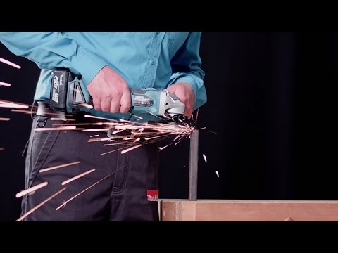 Miniatuur van Makita accu haakse slijper 125mm 18V basic body in Mbox (DGA504ZJ)