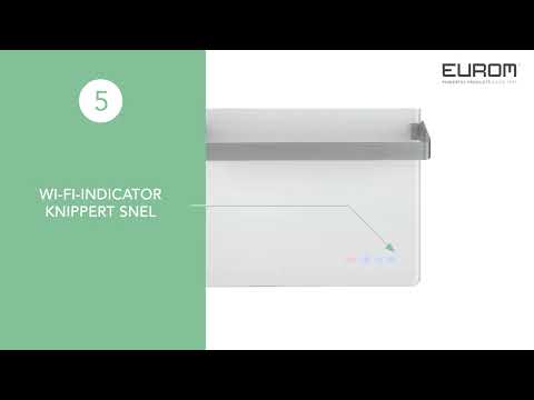 Miniatuur van Eurom alutherm elektrische kachel 1200W met WiFi en app (360851)