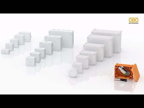 Miniatuur van OBO kabelaftakdoos met Wielandconnectoren 150x116x67mm - lichtgrijs (T 100 WB 4s5)