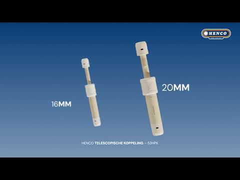 Miniatuur van Henco telescopische reparatie fitting push fit Pro-fit voor meerlagenbuis 16mm (53HPK-16)
