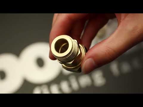 Miniatuur van Bonfix messing insert 15mm met O-ring voor vlakdichting knelfitting (99522)