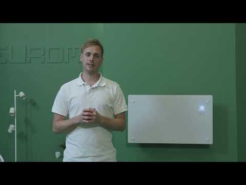 Miniatuur van Eurom alutherm elektrische kachel 2500W met WiFi en app - zwart (361117)