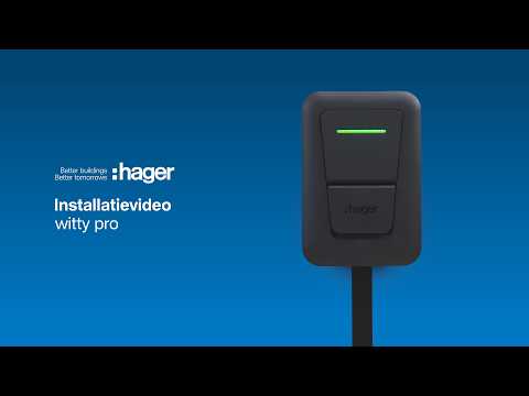 Miniatuur van Hager Witty Plus laadpaal 22kW MID type 2 socket - zwart (XVL122S)