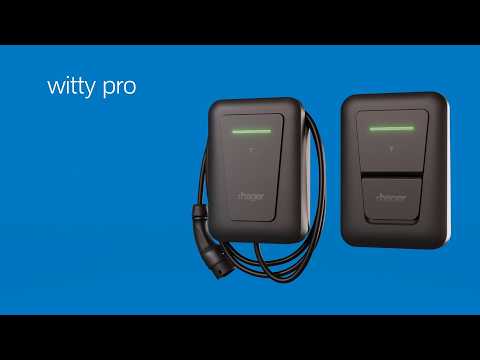 Miniatuur van Hager Witty Pro laadpaal 22kW MID type 2 socket - zwart (XVL122SLM)