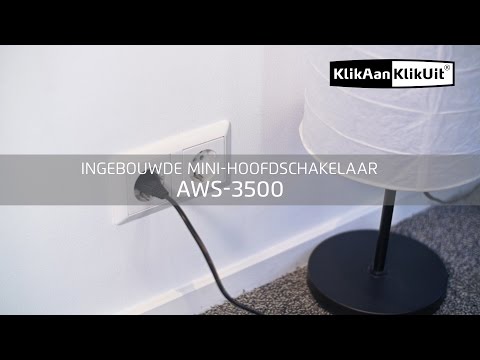 Miniatuur van KLIKAANKLIKUIT mini-inbouwschakelaar voor stopcontact - AWS-3500S (70230)