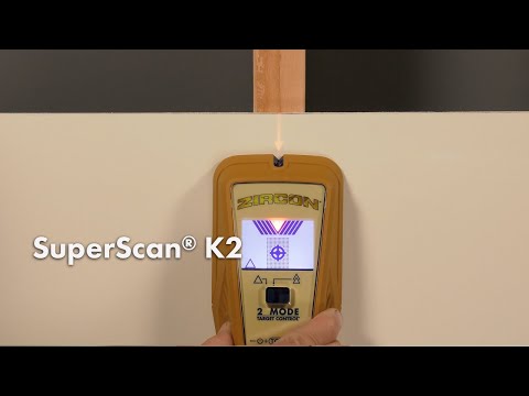 Miniatuur van Zircon SuperScan K2 multifunctionele leidingzoeker muurscanner (hout) met metaal scan (72480)
