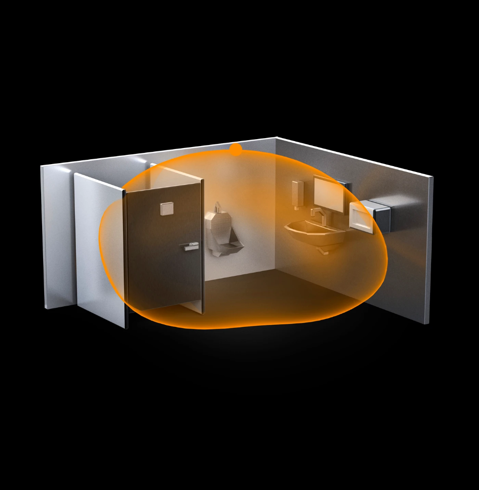 Miniatuur van STEINEL aanwezigheidsmelder HF opbouw 360º reikwijdte 12 meter wit (002800)