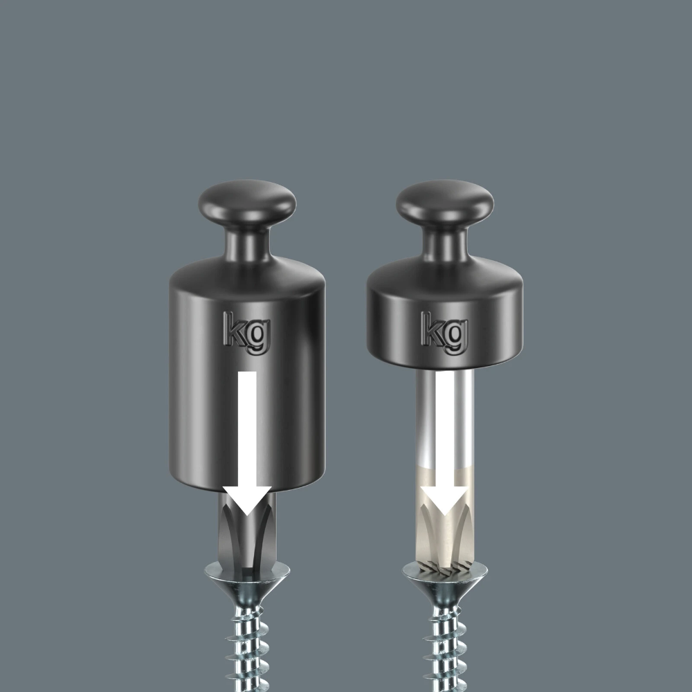 Miniatuur van Wera 1855 PZ Kraftform Ball-Grip kruiskopschroevendraaier 100mm kling PZ2 (05007910001)
