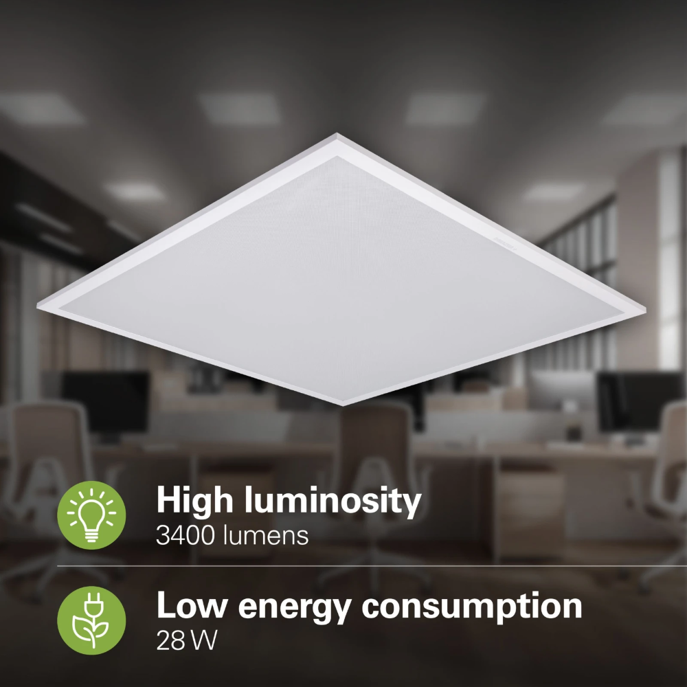 Miniatuur van Mazda LED paneel 600x600mm 28W 3400lm koel wit 4000K IP20 (8720169517646)