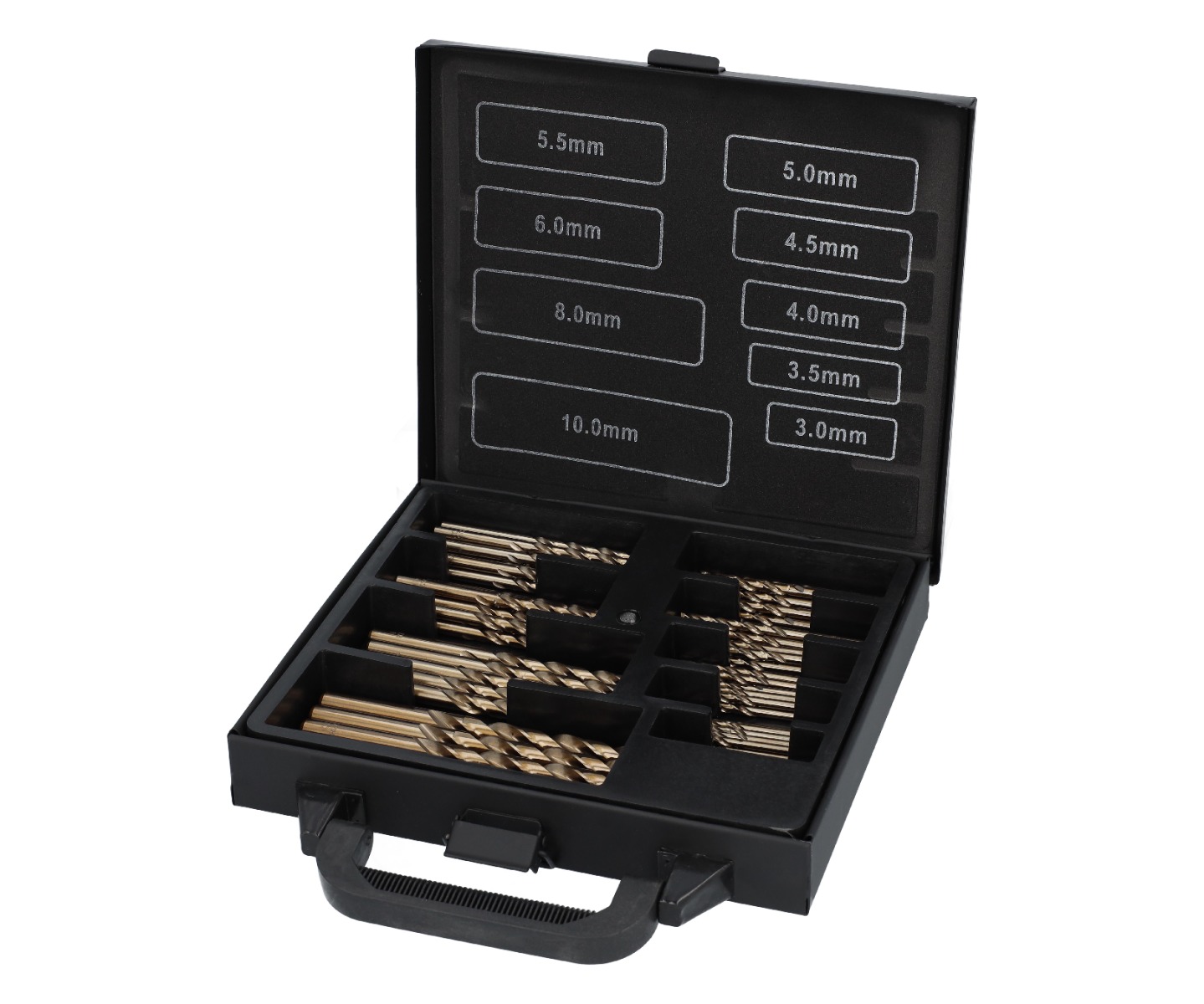Miniatuur van Labor metaalboren ø3,0-10,0mm HSS- Cobalt 5% spiraal DIN 338 - per 80 delig (AK900080)