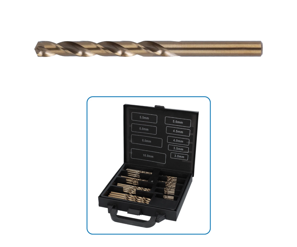Miniatuur van Labor metaalboren ø3,0-10,0mm HSS- Cobalt 5% spiraal DIN 338 - per 80 delig (AK900080)
