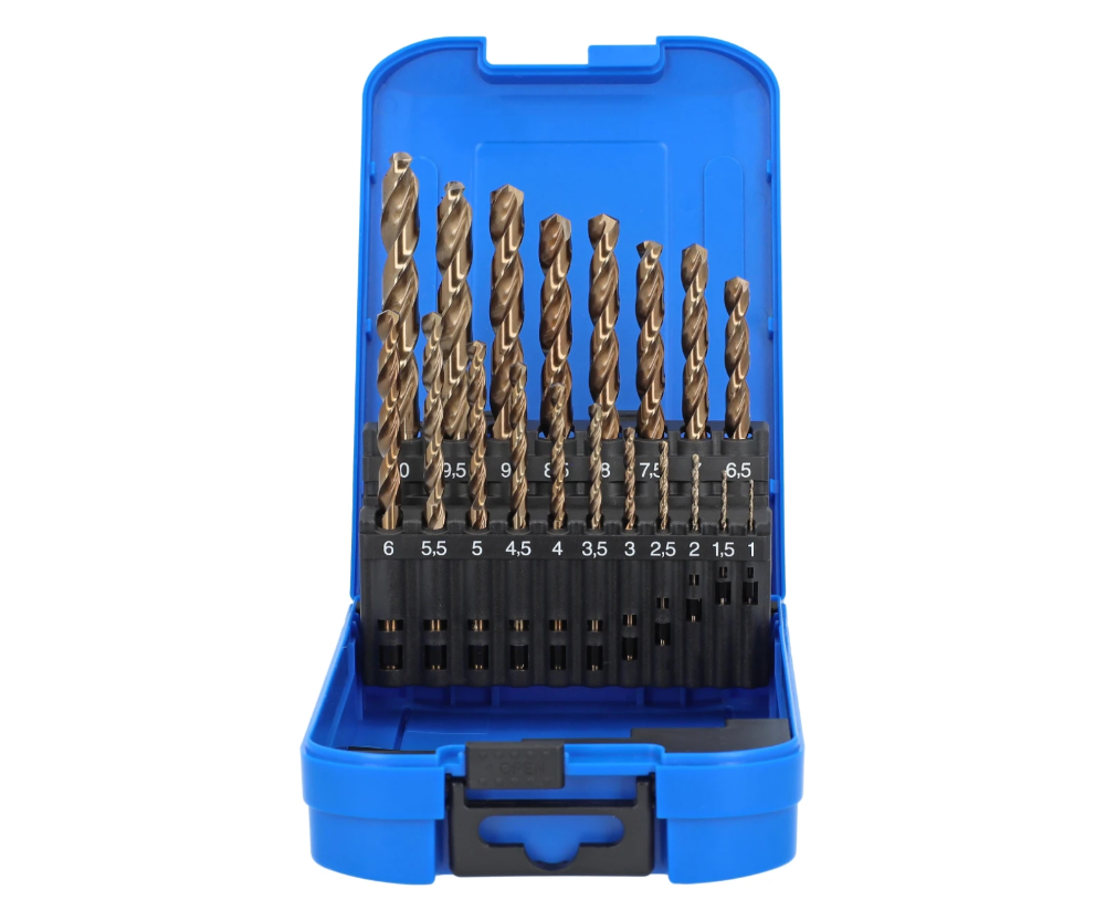 Miniatuur van Labor metaalboren ø1,0-10,0mm HSS- Cobalt 5% spiraal DIN 338 - per 19 delig (AK910019)