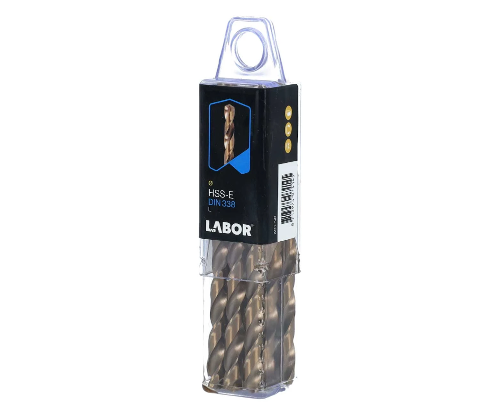 Miniatuur van Labor metaalboor ø3,8x43/75mm HSS- Cobalt 5% spiraal DIN 338 - per 10 stuks (AK000380)