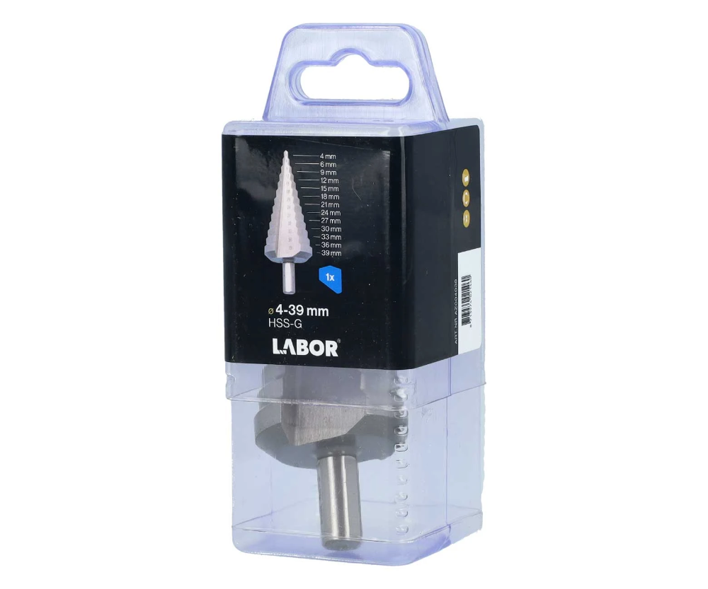 Miniatuur van Labor stappenboor ø4-39x100mm HSS-Geslepen 13 boortrappen (AZ004039)