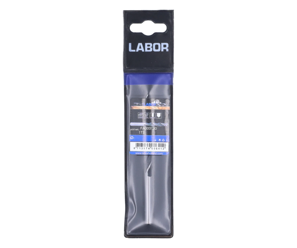 Miniatuur van Labor machinale houtboor ø8,0x57/117mm chroom vanadium met cilindrisch schacht (FA000800)