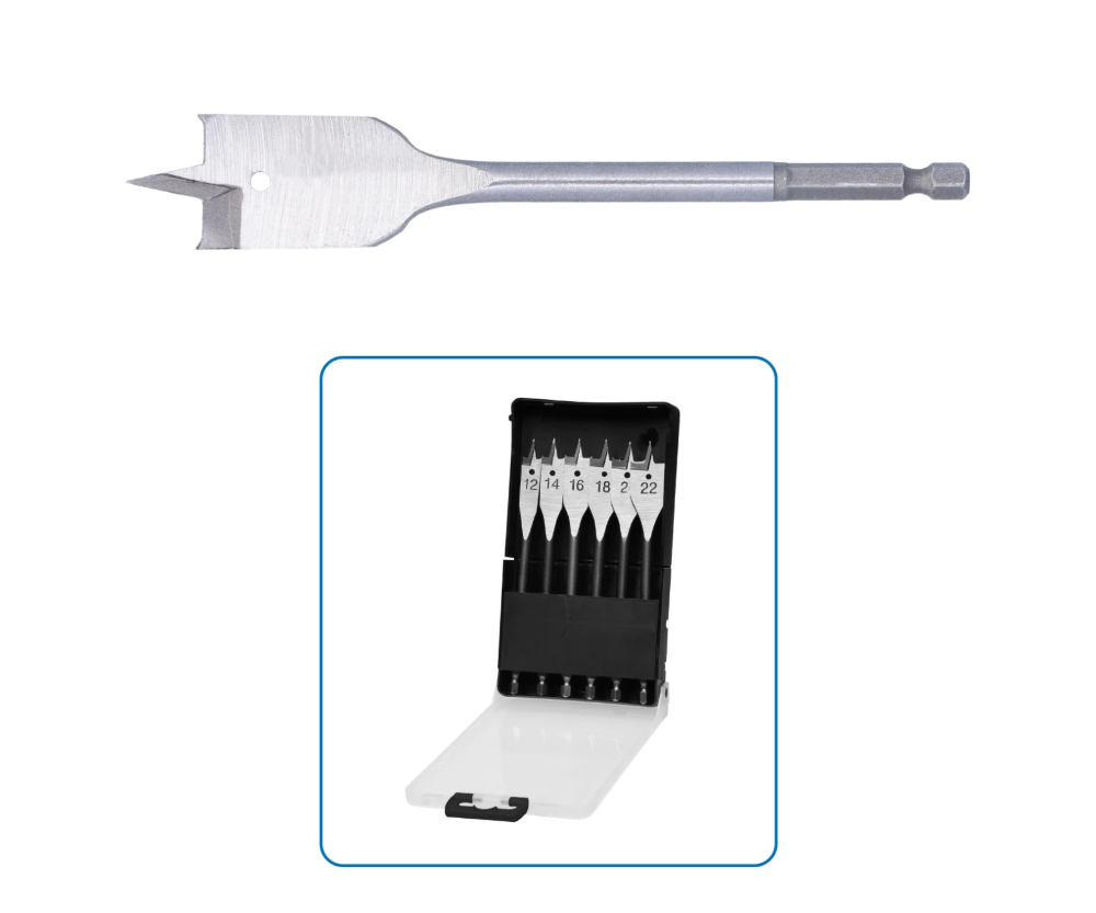 Miniatuur van Labor speedborenset ø12-22,mm extra gehard staal met 6-kant 1/4" - set 6 delig (FB910060)