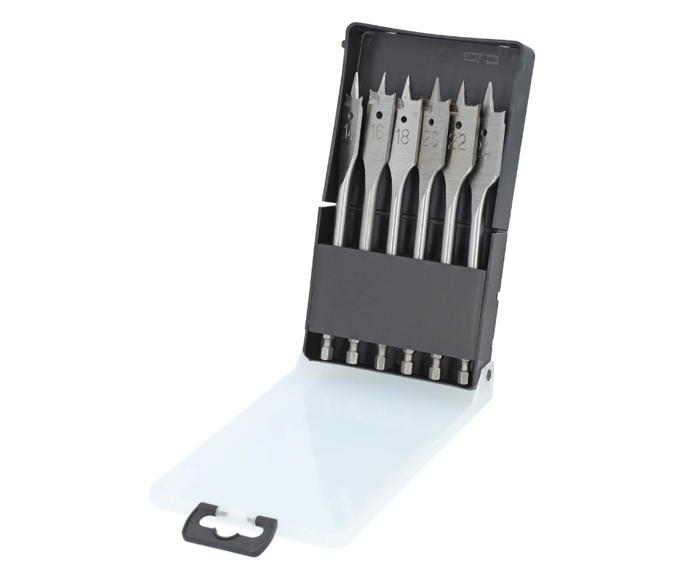 Miniatuur van Labor speedborenset ø14-24,mm extra gehard staal met 6-kant 1/4" - set 6 delig (FB910062)