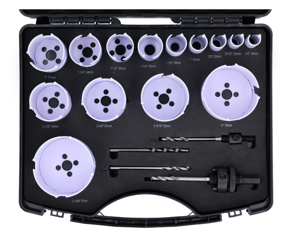 Miniatuur van Labor gatzagen combi ø19-82mm hardmetaal bezet - set 17 delig (JH910001)