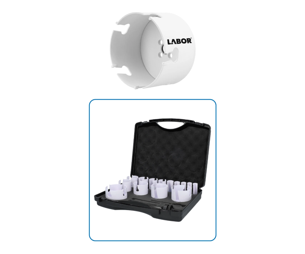 Miniatuur van Labor gatzagen combi ø19-82mm hardmetaal bezet - set 17 delig (JH910001)