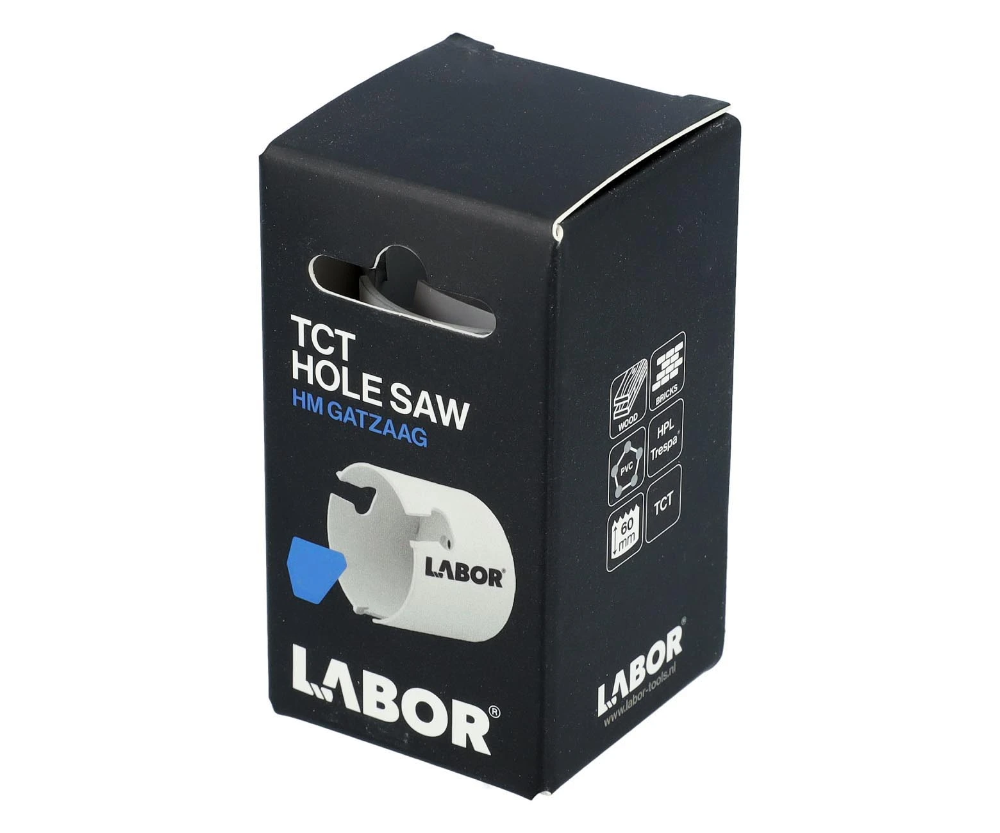 Miniatuur van Labor gatzaag ø44x60mm hardmetaal bezet carbide tanden (JH004400)