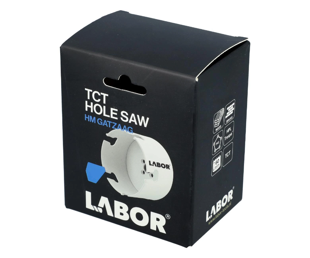 Miniatuur van Labor gatzaag ø64x60mm hardmetaal bezet carbide tanden (JH006400)