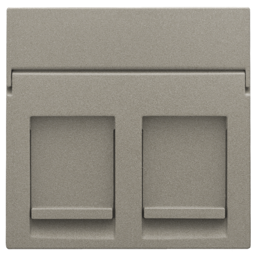 Miniatuur van Niko centraalplaat data 2x RJ45 bronze coated (123-65200)