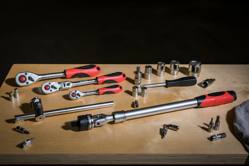 Miniatuur van GEDORE RED 2-comp omkeerbare ratel 1/2" lengte 250mm 5° ratelhoek (R60000027)