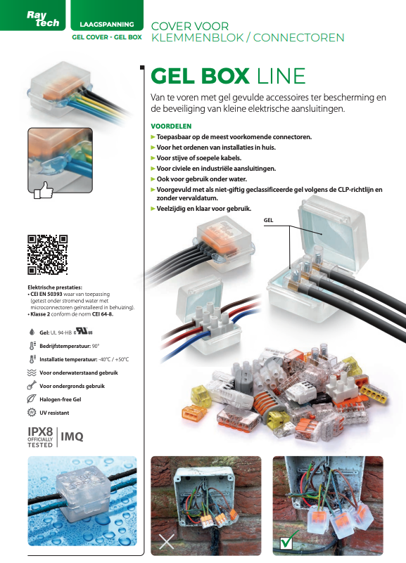 Miniatuur van Raytech Gelbox Line KELVIN IPX8/IMQ 52x53x29mm (KELVIN)