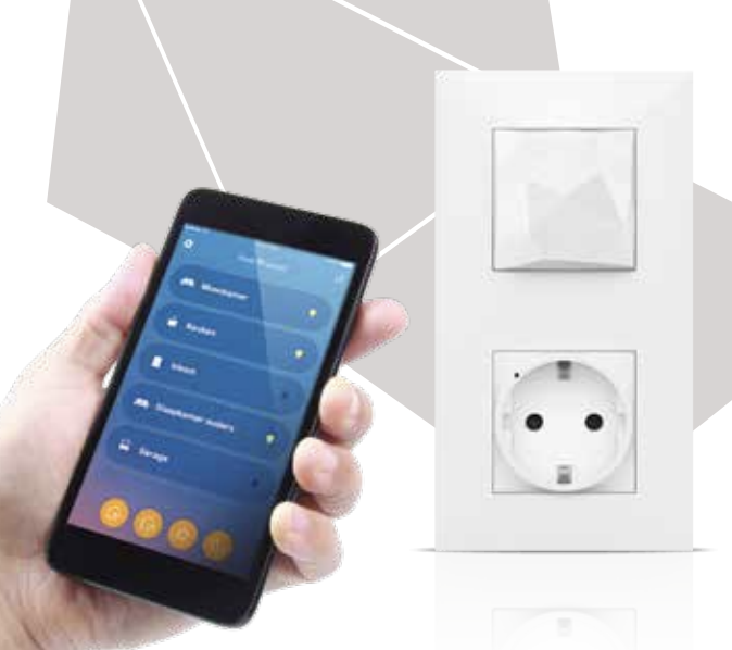 Miniatuur van Legrand starterskit met Gateway en RF-bedieningswip voor scenario vertrek/aankomst - Valena Next with Netatmo Wit Opaal (741800)