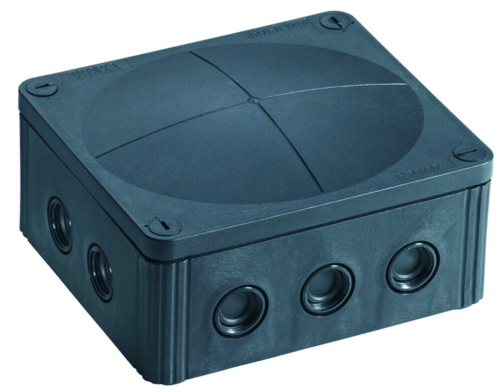 Miniatuur van Wiska aftakdoos10-voudig invoer M20/M25 IP67- zwart (10101460)