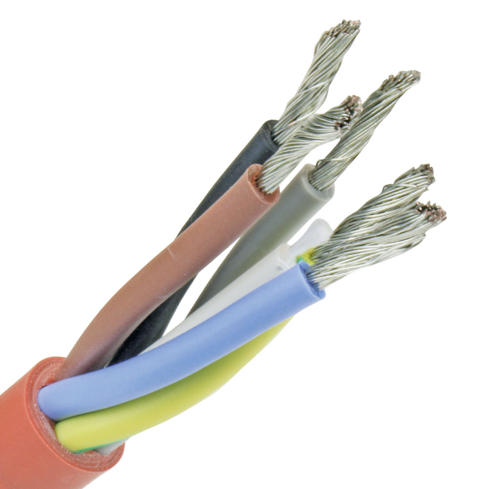 Miniatuur van SIHF siliconenkabel 5x2.5mm2 per haspel 500 meter
