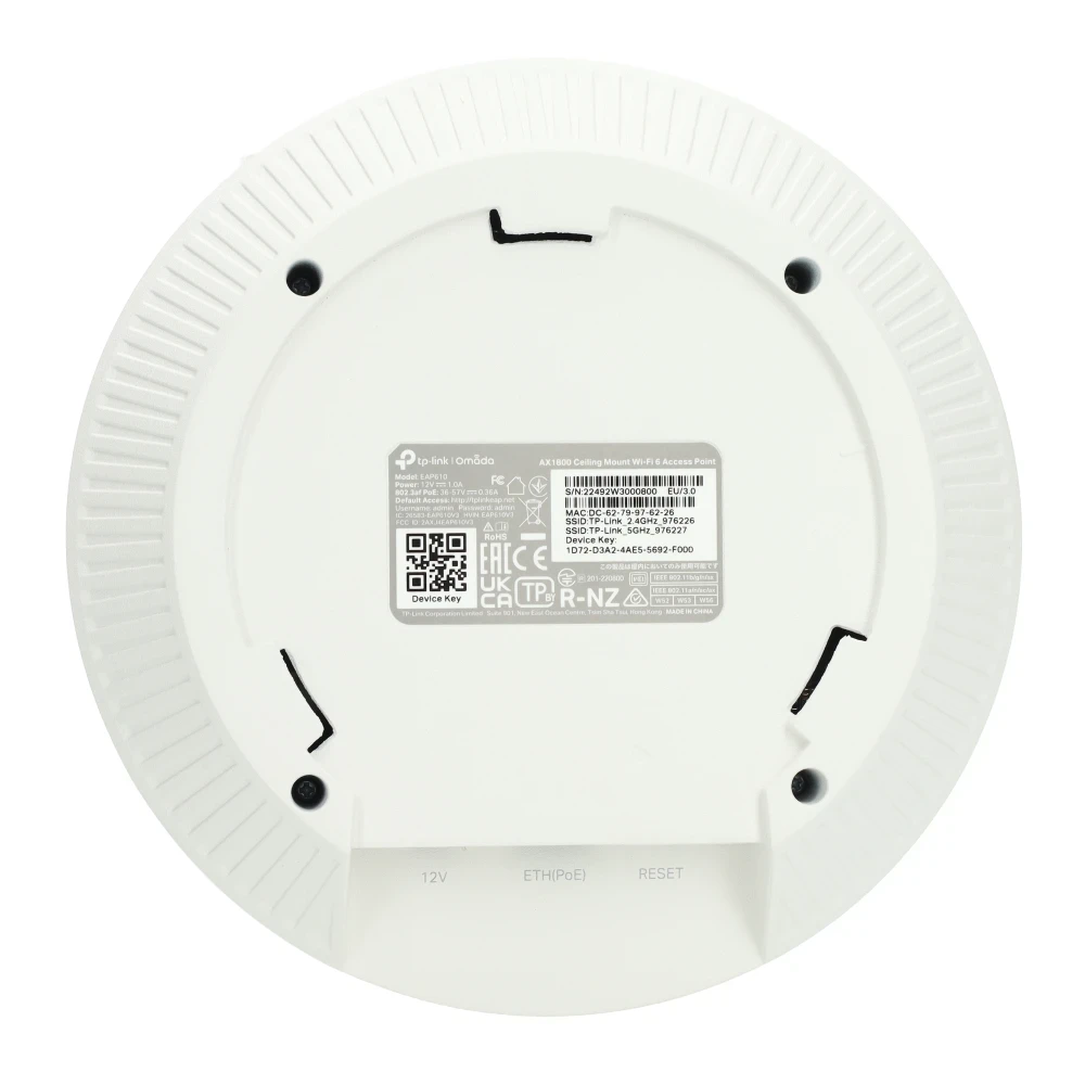 Miniatuur van TP-LINK AX1800 WiFi draadloos access point plafondmontage (EAP610 SLIM)