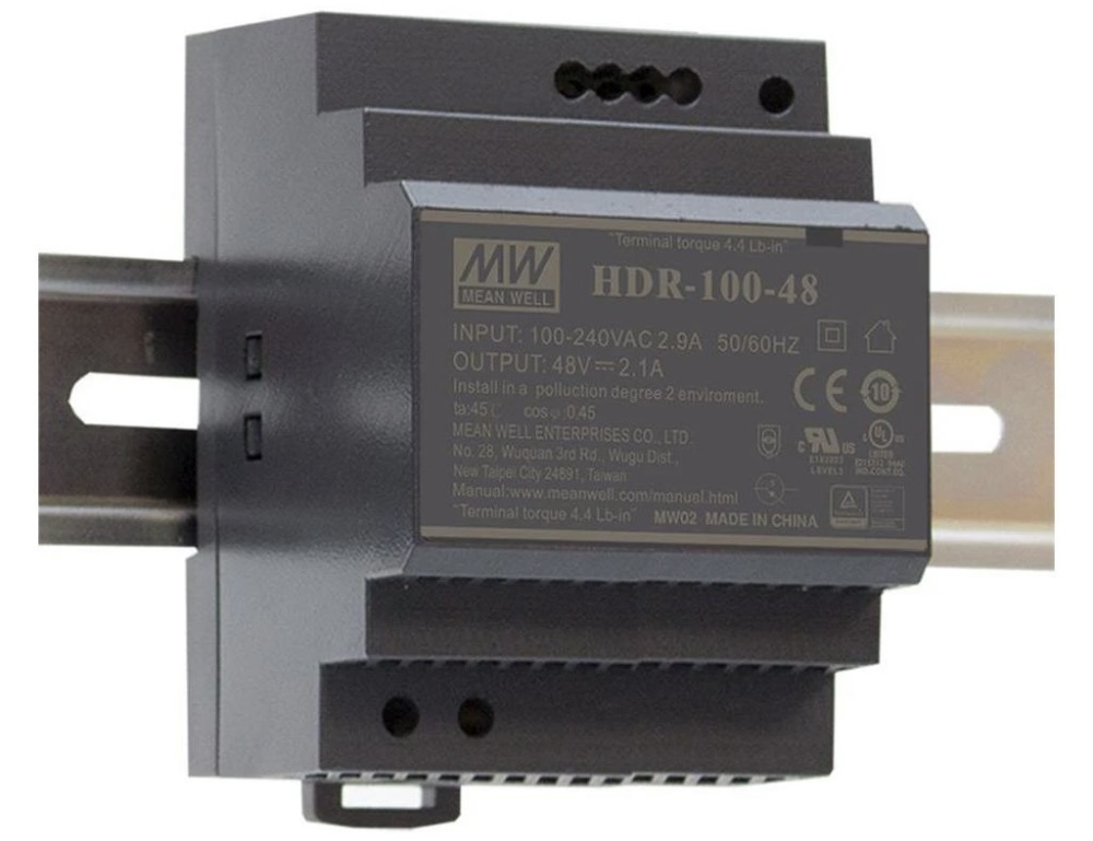 Een DIN-rail voeding gebruiken